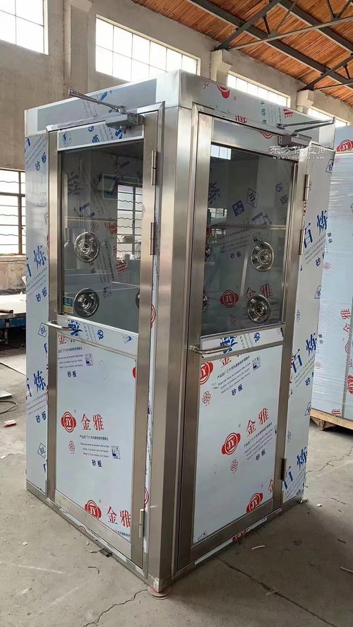 食品飲料化妝品廠標(biāo)準(zhǔn)配置轉(zhuǎn)角型L型風(fēng)淋室的定制加工